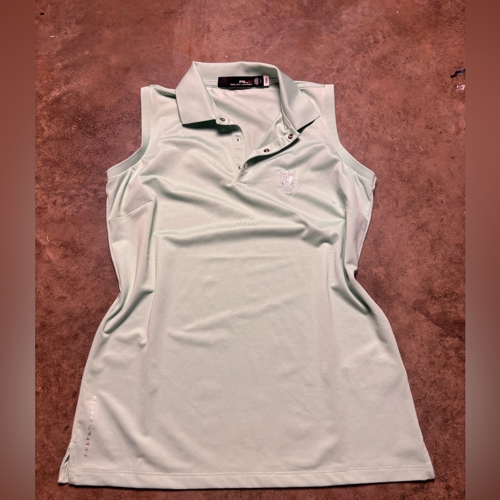 RLX Ralph Lauren AirTech Pique Tournament Womens Sleeveless Golf Polo Size small
